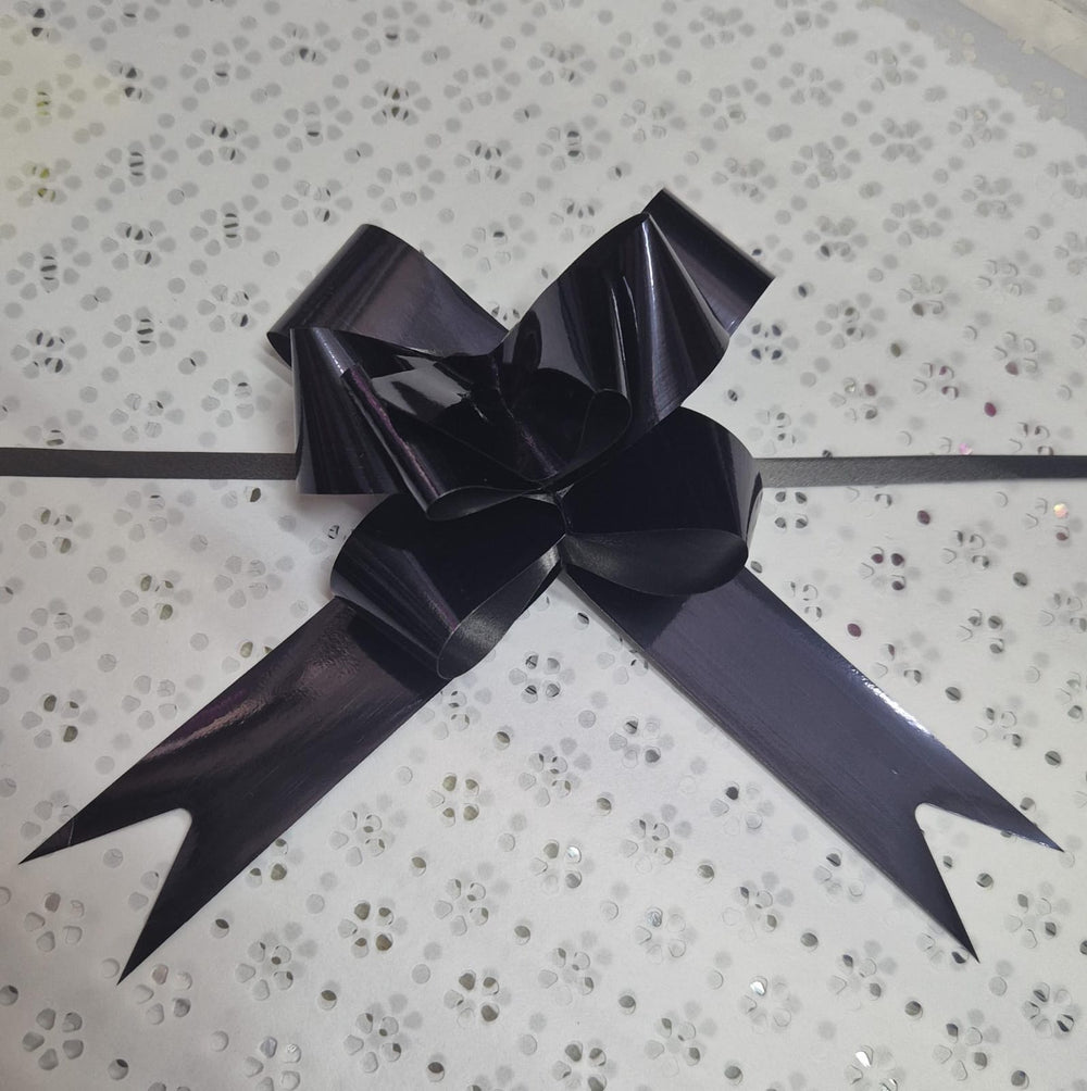 Moño Metálico NEGRO 10