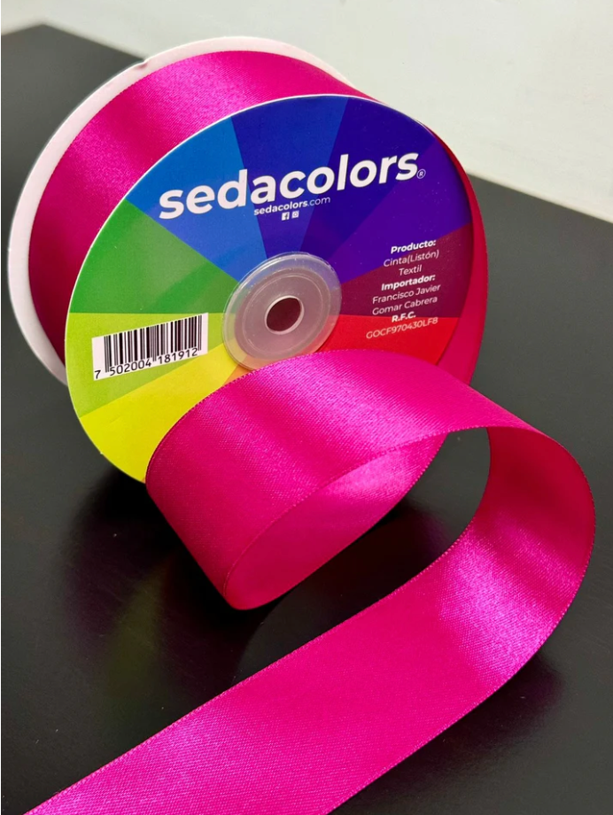 LISTON TEXTIL SATINADO DOBLE CARA - FIUCSA