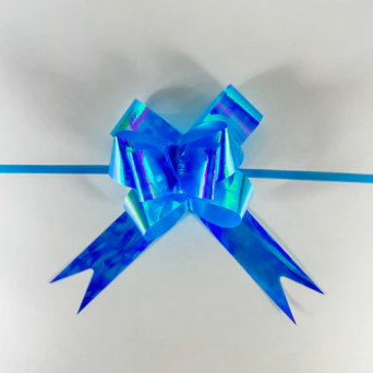 Moño Nacarado Azul Turqueza 25