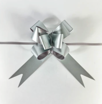 Moño Silky Metal Plata 19