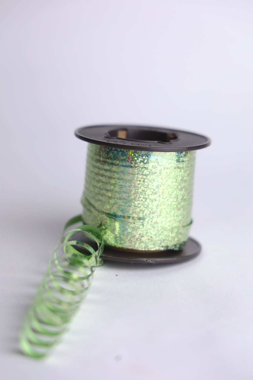 Curling Holograma Puntos Fiucsa 37