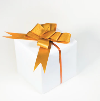 Moño  Papel Sintético Oro 12