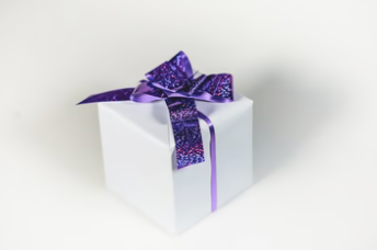 Moño Holograma Morado 20