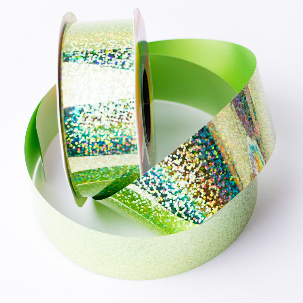 HOLOGRAMA PUNTOS - VERDE MANZANA 34