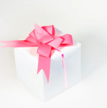 Moño  Papel Sintético Rosa Mexicano 26