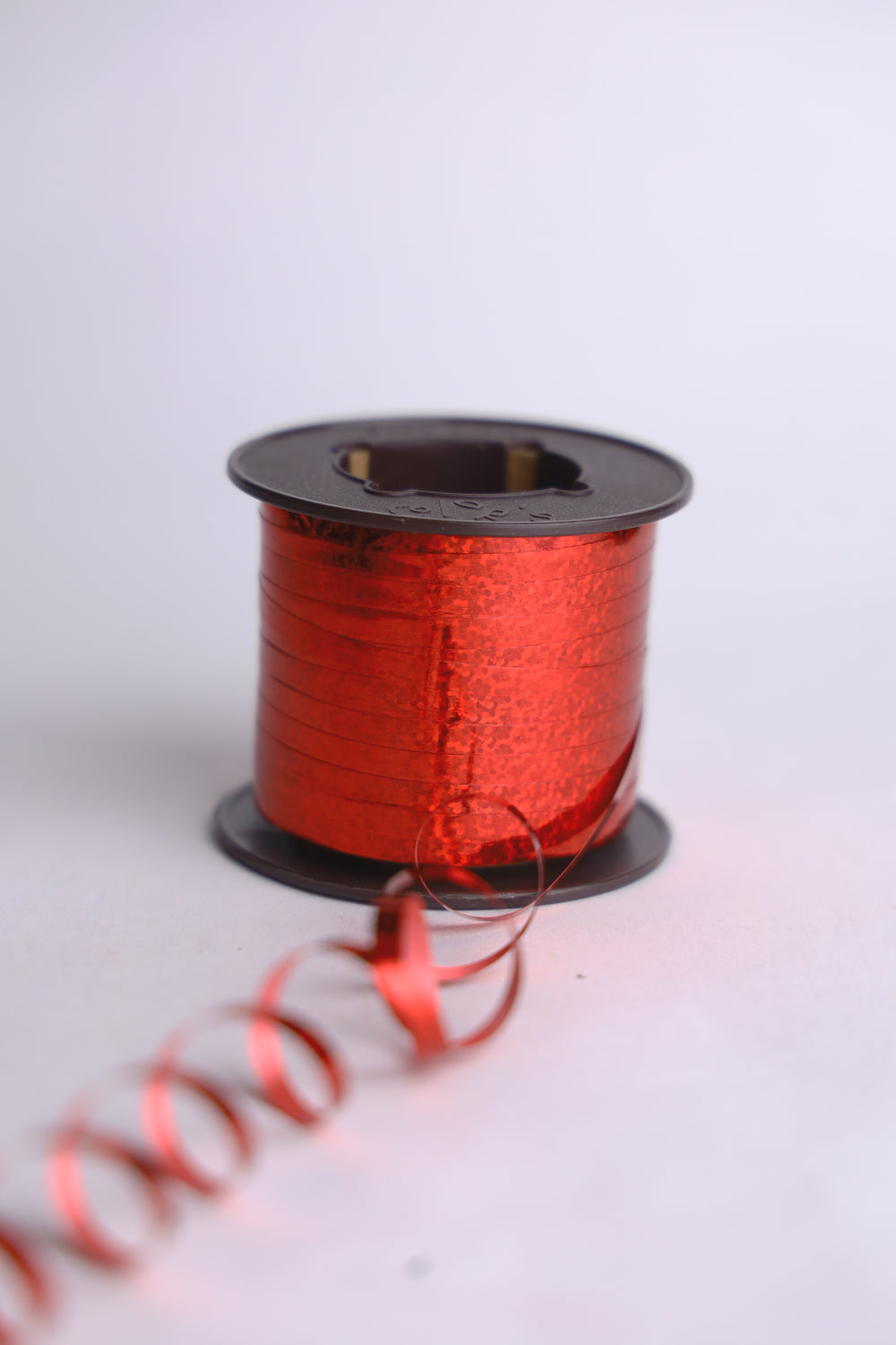 Curling Holograma Puntos Rojo 01